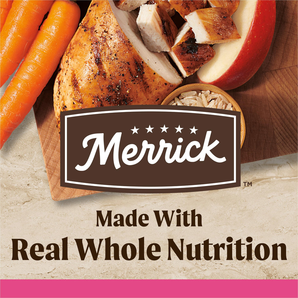 Merrick Healthy Grains, pollo deshuesado como primer ingrediente