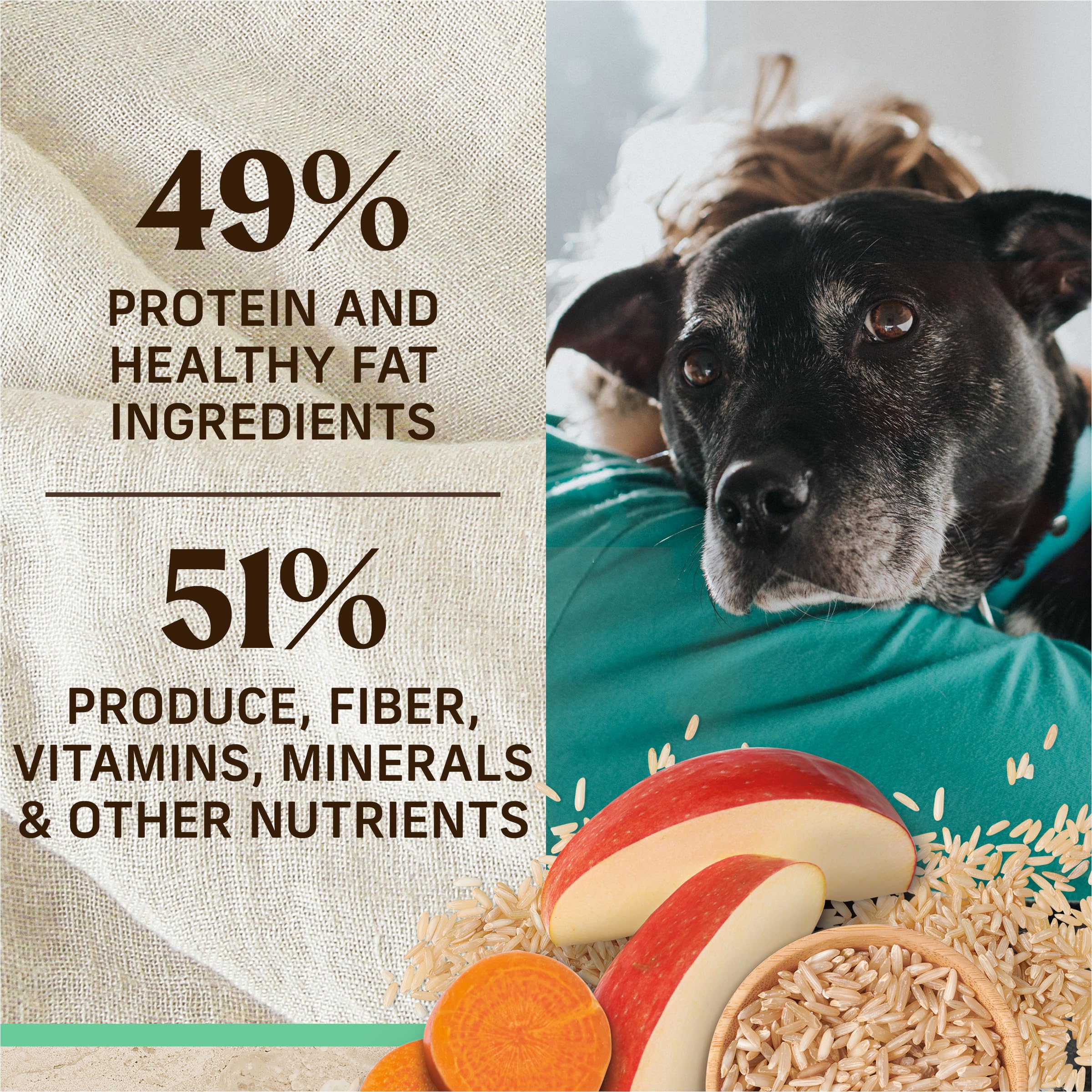 Merrick Healthy Grains Senior: pollo real como primer ingrediente.
