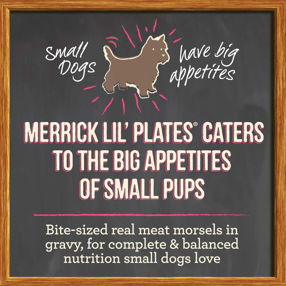 Merrick Lil’ Plates tarrinas individuales con apertura fácil.
