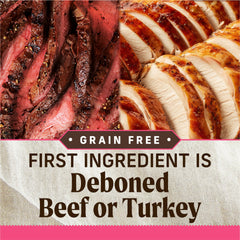 Merrick Lil’ Plates: trozos de carne en salsa, sabor sabroso.