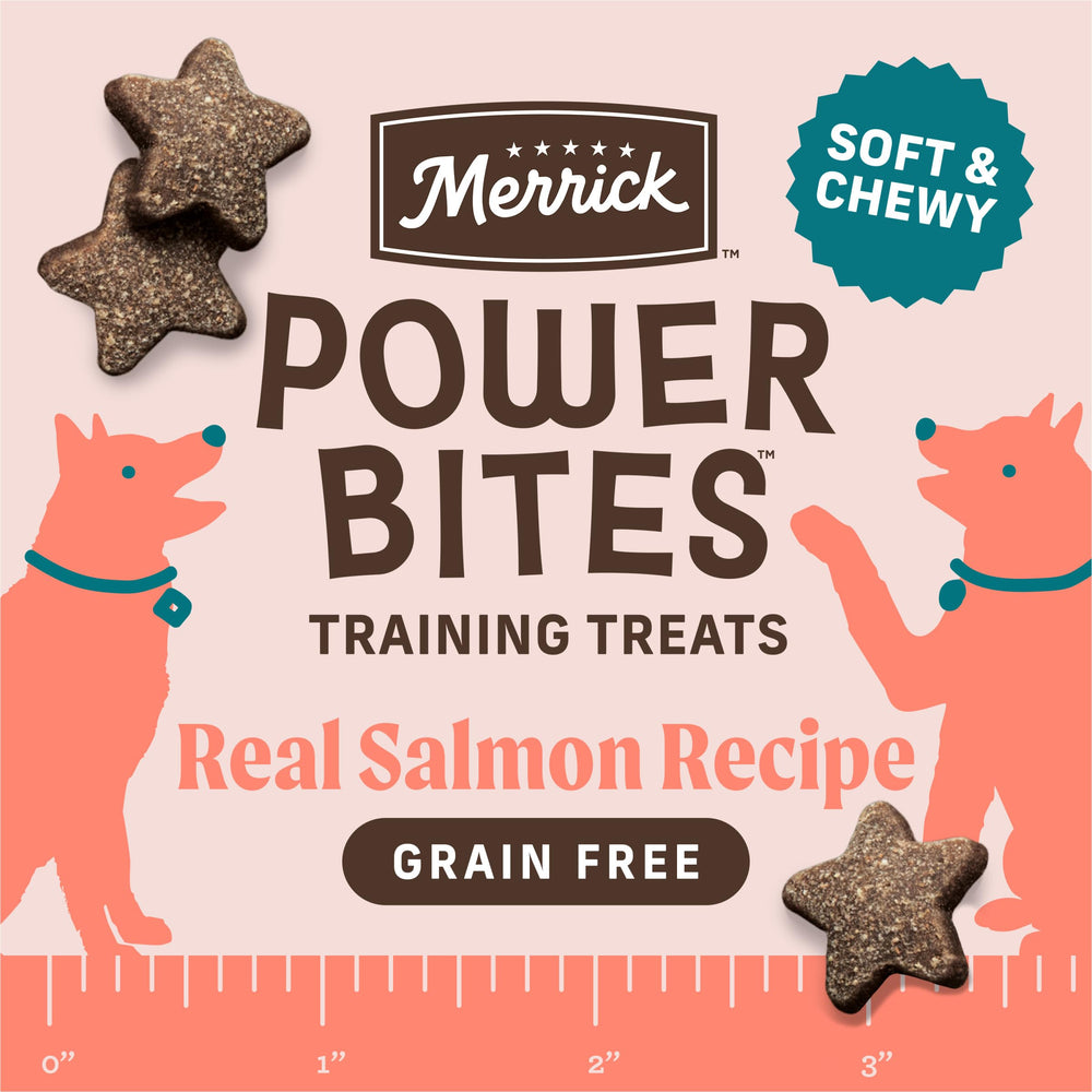 Merrick Power Bites forma estrella, ideal para dividir durante el entrenamiento.