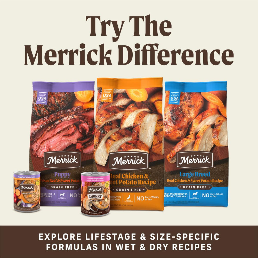 Merrick Power Bites hecho en EE. UU., calidad premium en cada bocado.