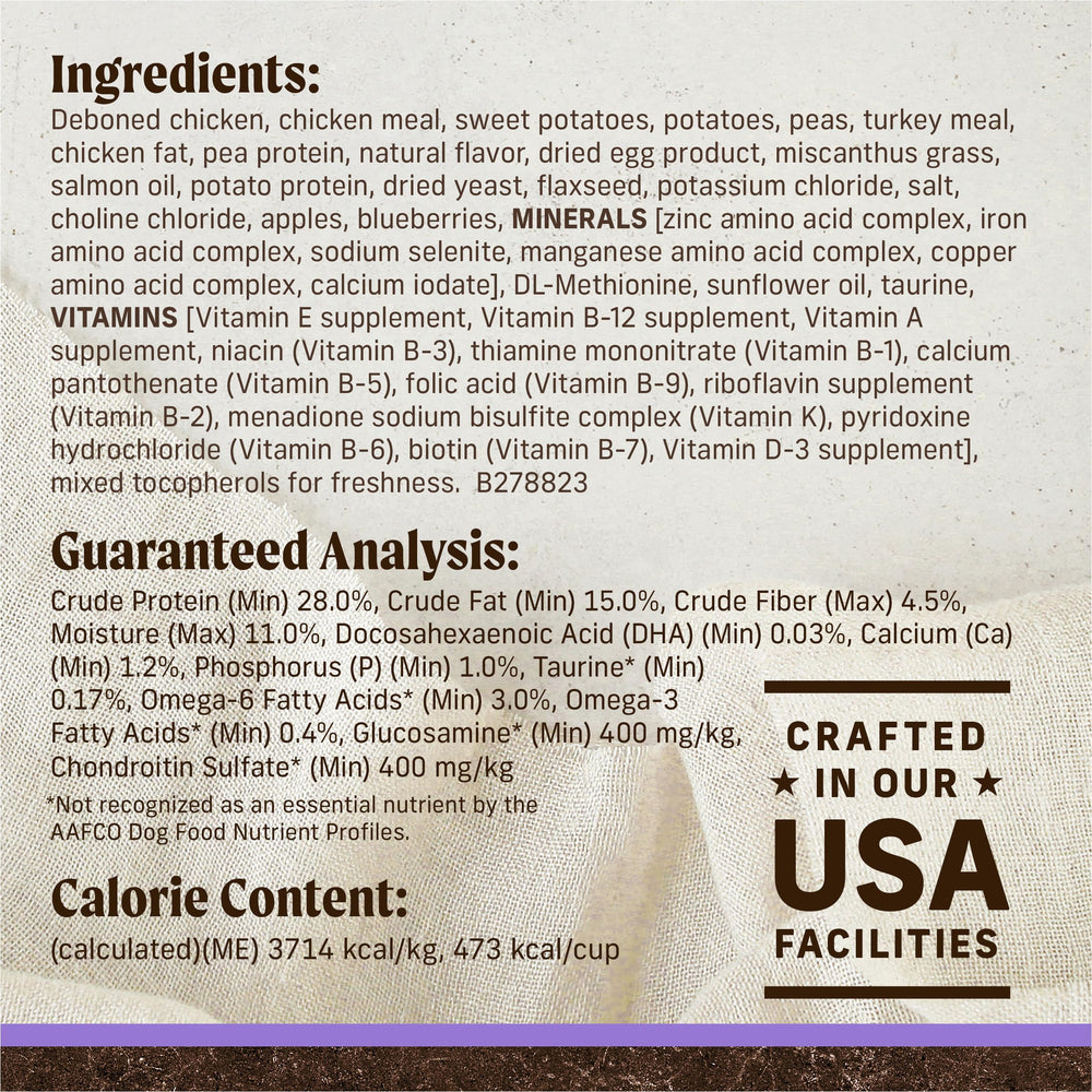 Proteína del 57% y grasas saludables para desarrollo diario