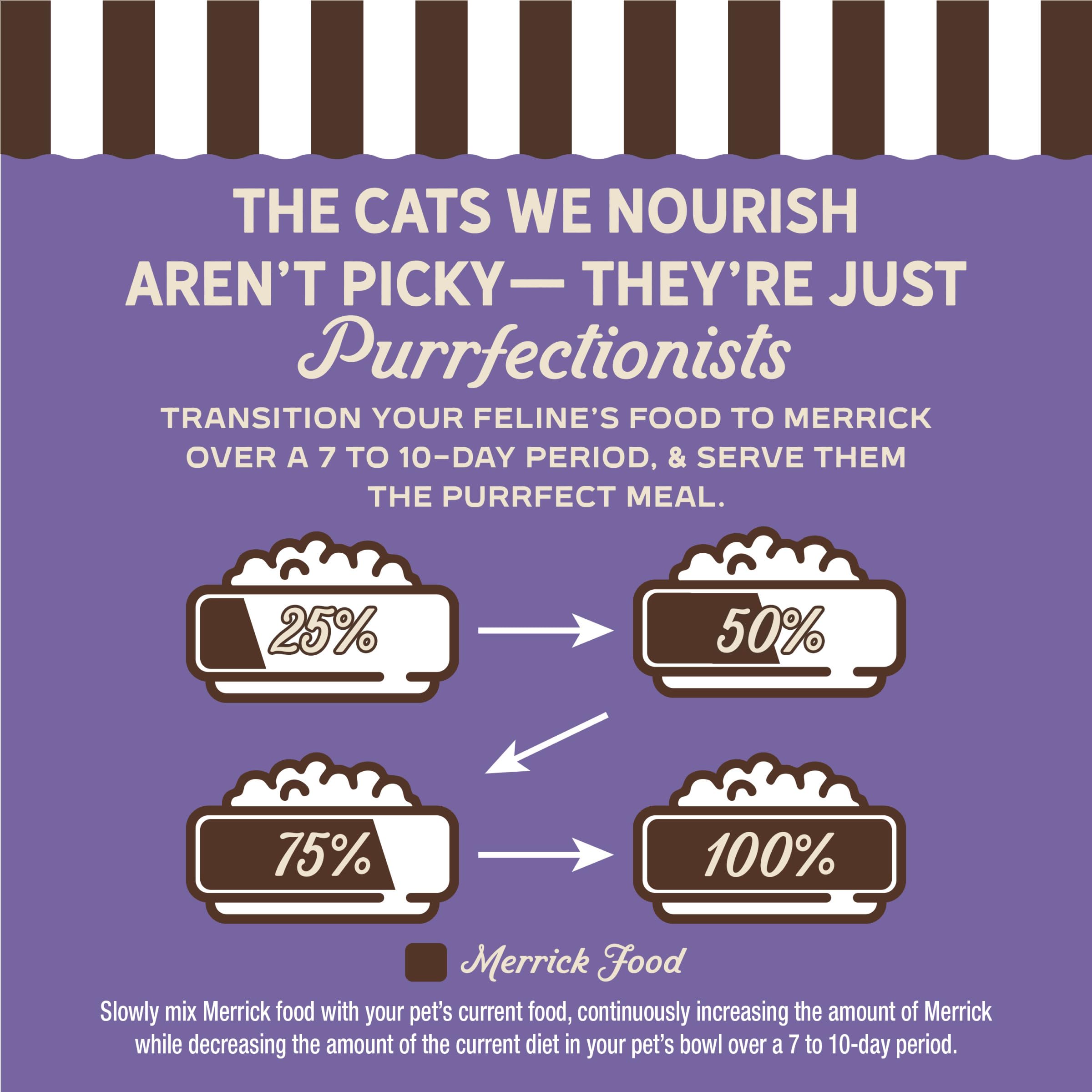 Merrick Purrfect Bistro: ingredientes naturales para una comida sabrosa y balanceada.