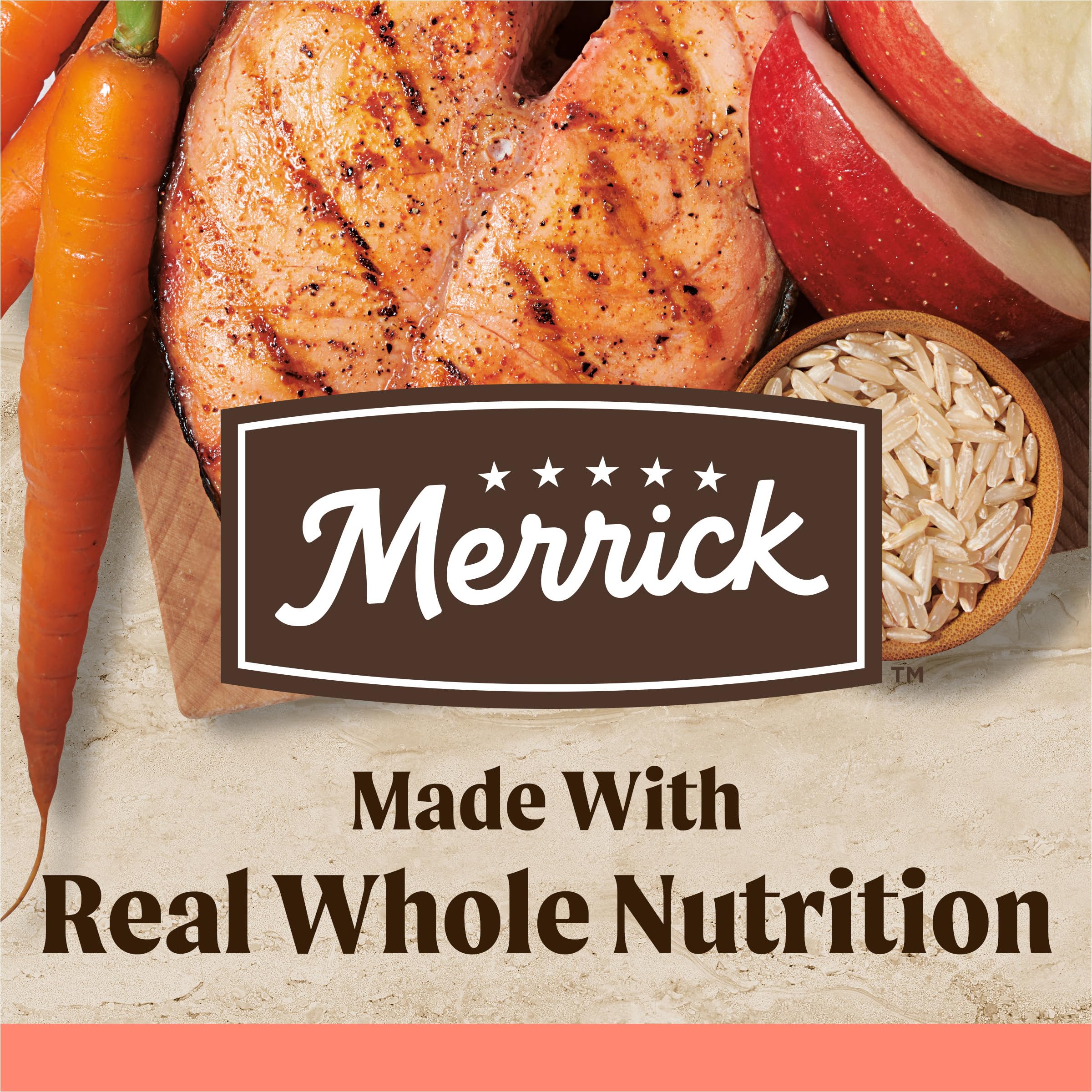 Merrick salmón ingredientes-reales frente