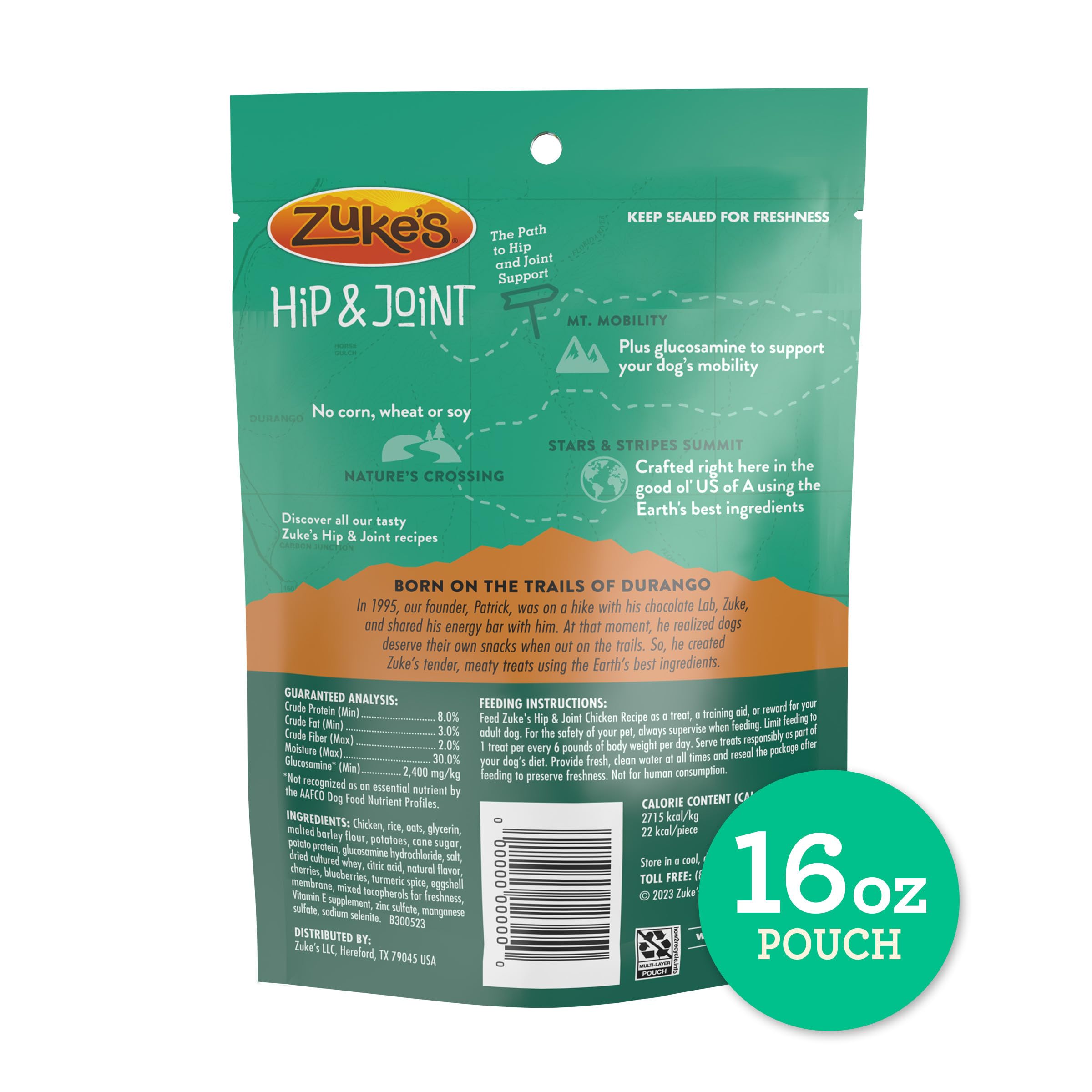 Merrick Zuke’s Hip y Joint: bolsa recerrable para llevar en caminatas