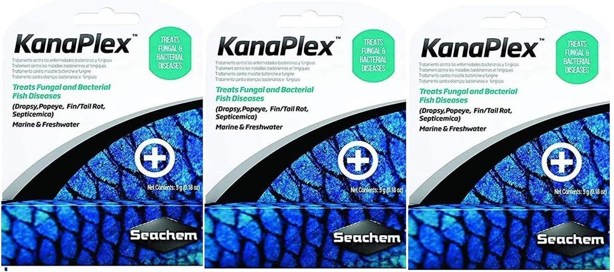 Metroplex Kanaplex 5 g, antibiótico para acuario, ayuda a manejar infecciones.