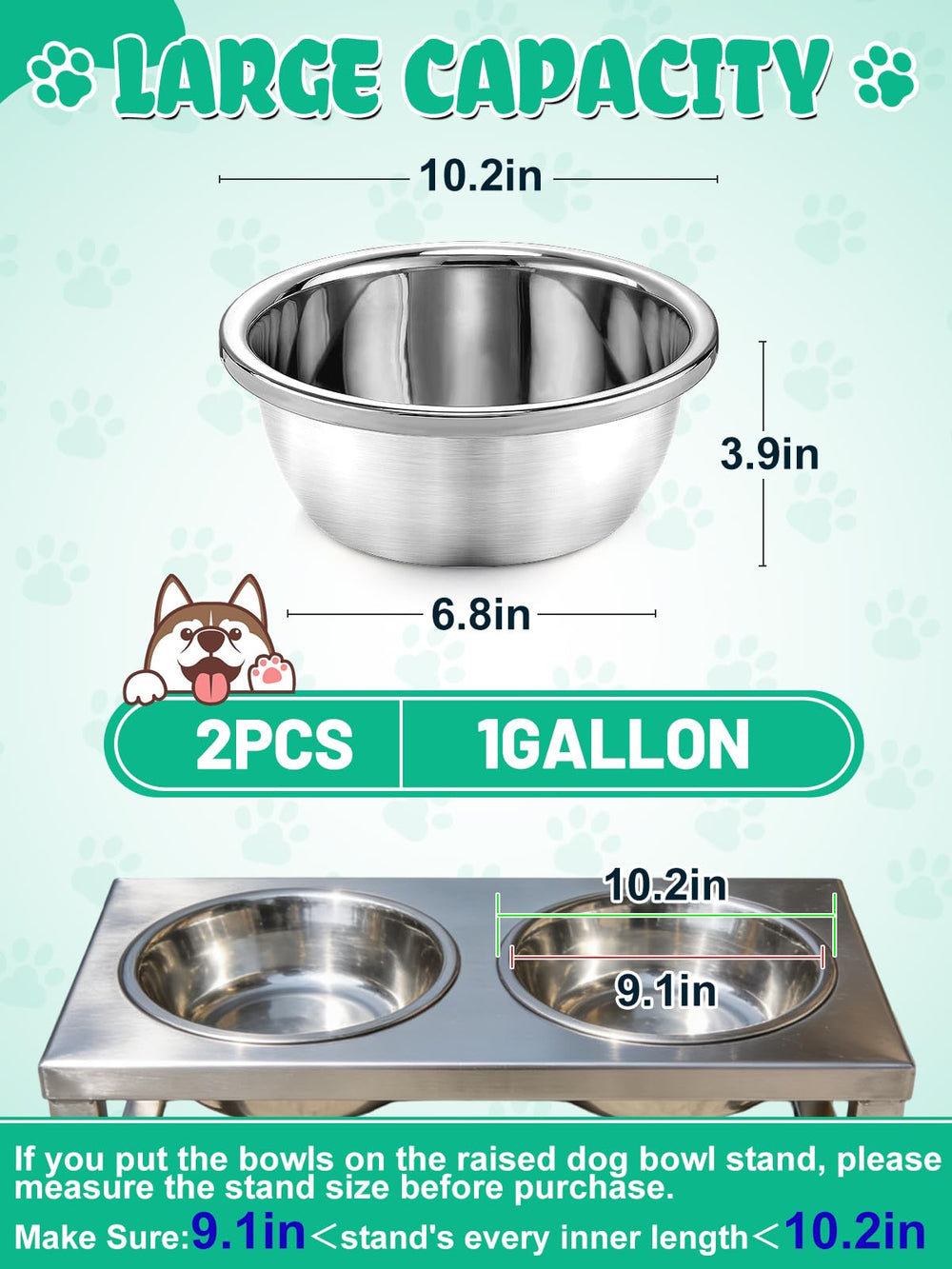 MEWTOGO acero inoxidable duradero, seguro y sin olor para uso diario de tus mascotas
