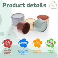 MEWTOGO: conjunto de tazas para ocultar comida, ideal para estimulación de conejo