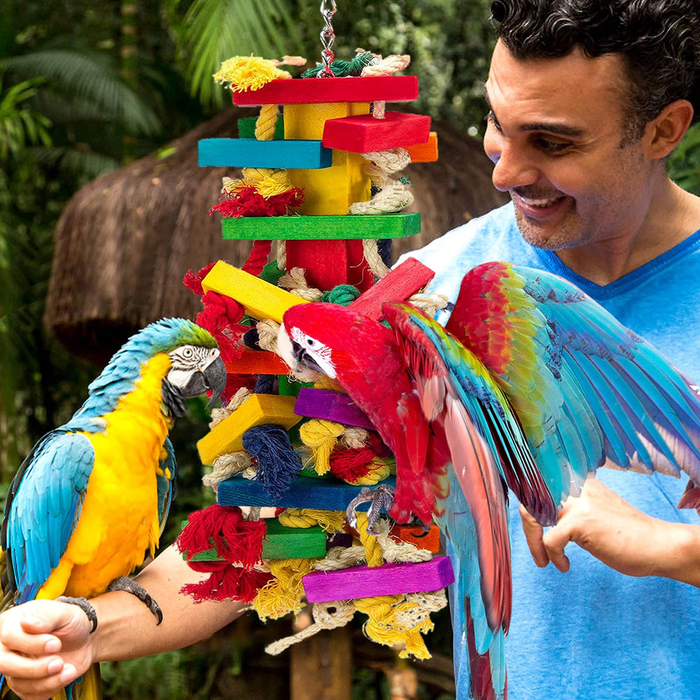 MEWTOGO juguete para cuidado dental y entretenimiento responsable para aves