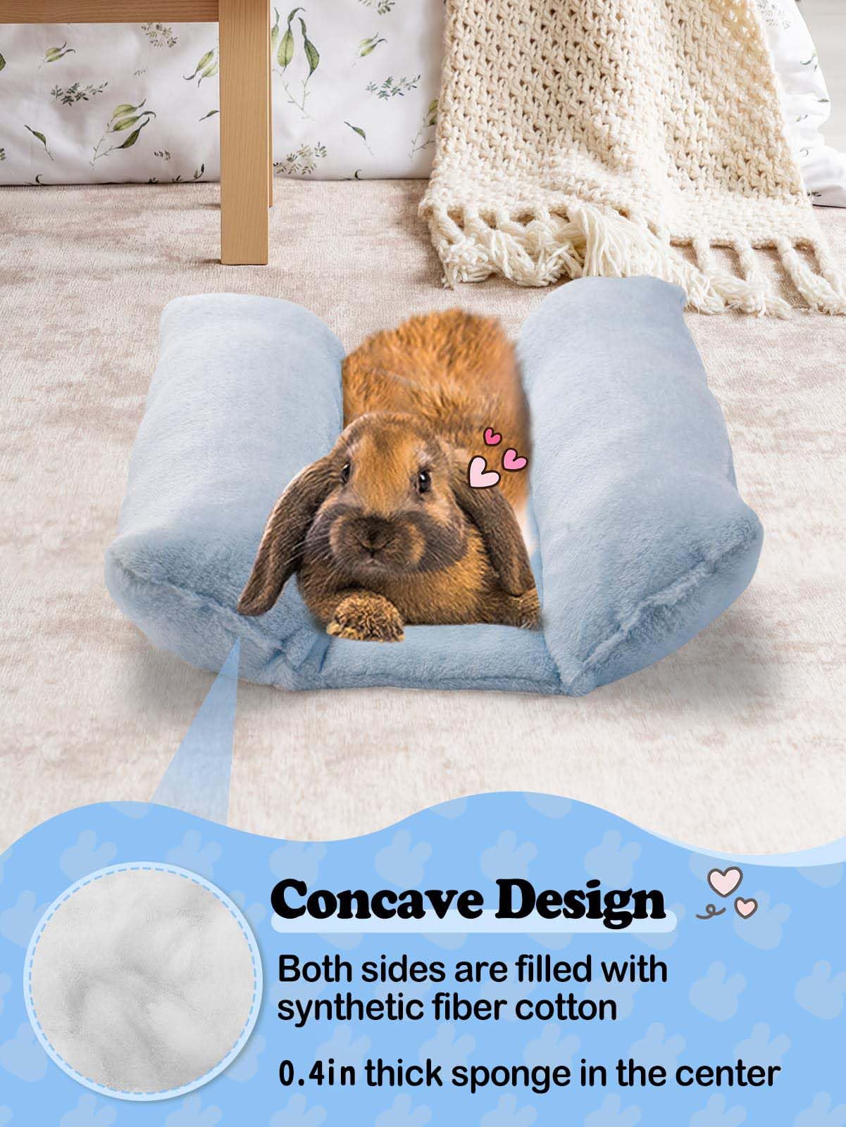 MEWTOGO tamaño ideal para conejos de hasta 6 libras.