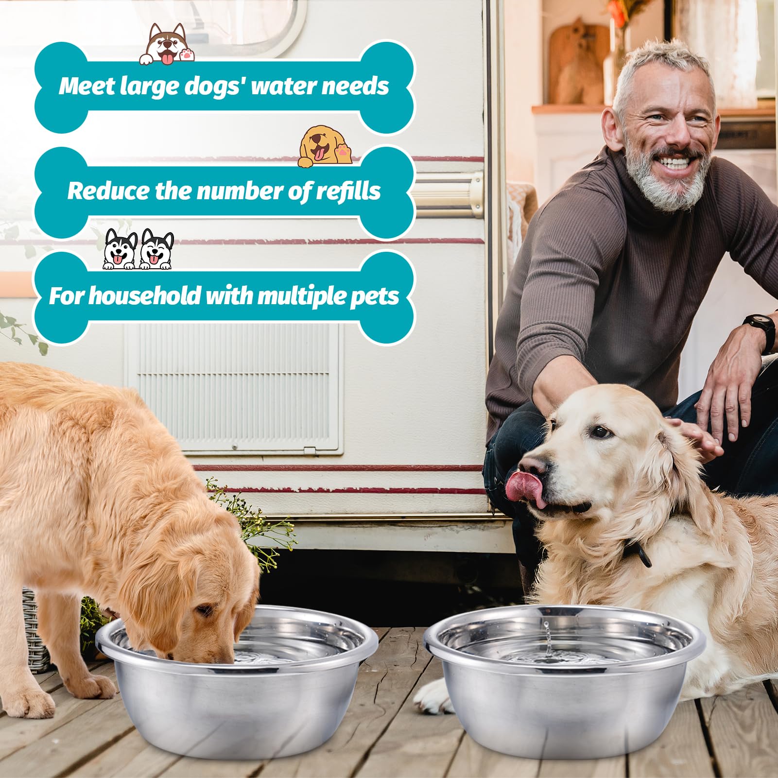 MEWTOGO uso en interiores y exteriores, ideal para patios o terrazas.