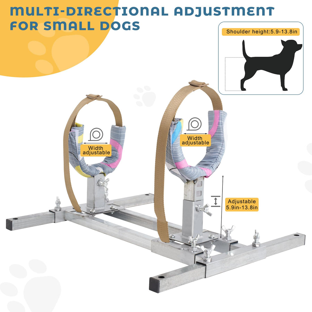 Mezurun soporte cría de perros en acero inoxidable, resistente y duradero.