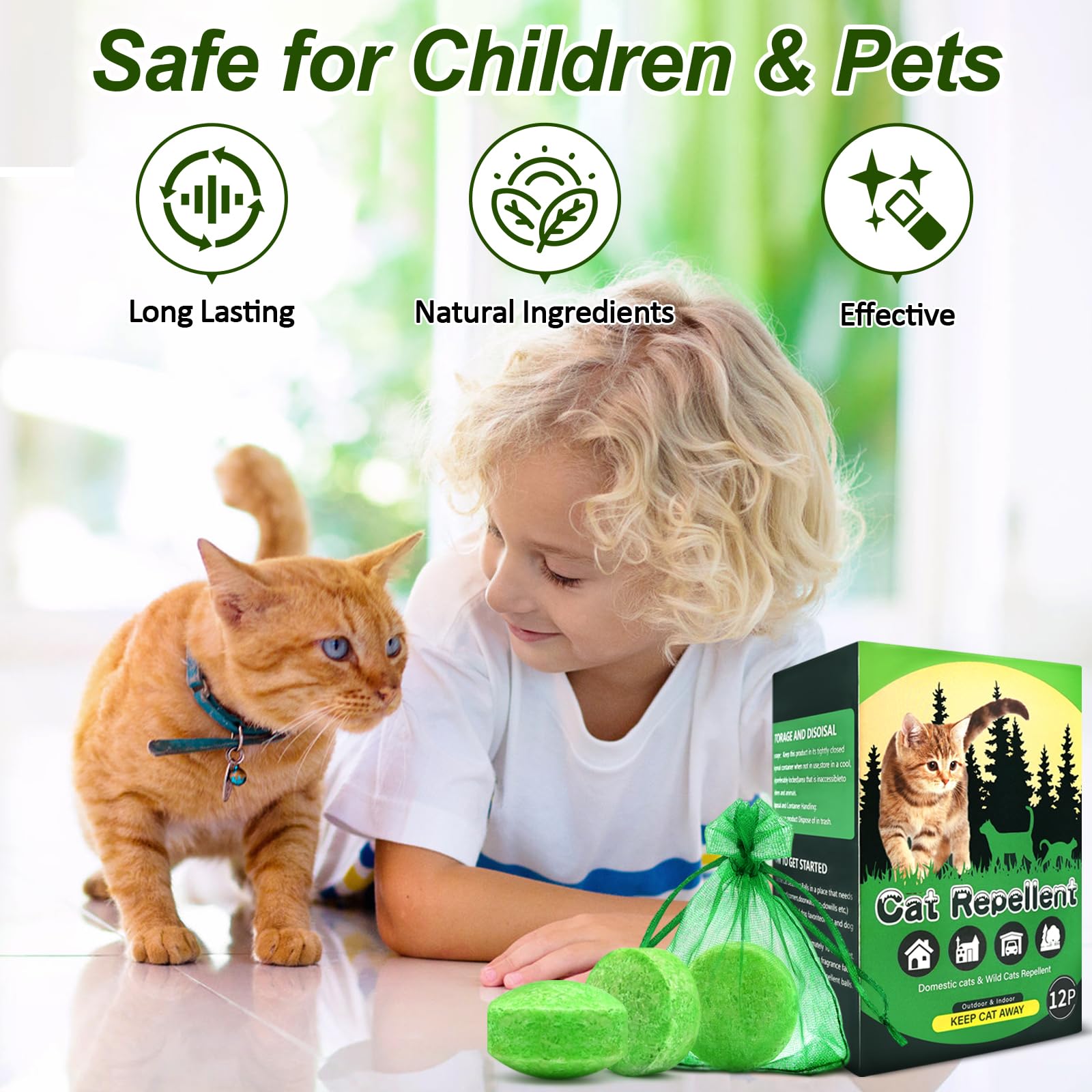 Mgkenk repelente para gatos: solución multiambiente interior y exterior
