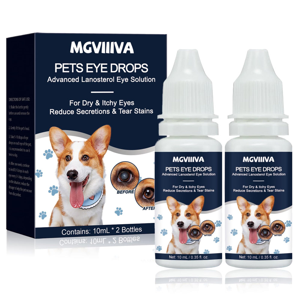 Gotas Mgviiiva para perros alivian irritación ocular con suavidad