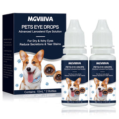 Gotas Mgviiiva para perros alivian irritación ocular con suavidad