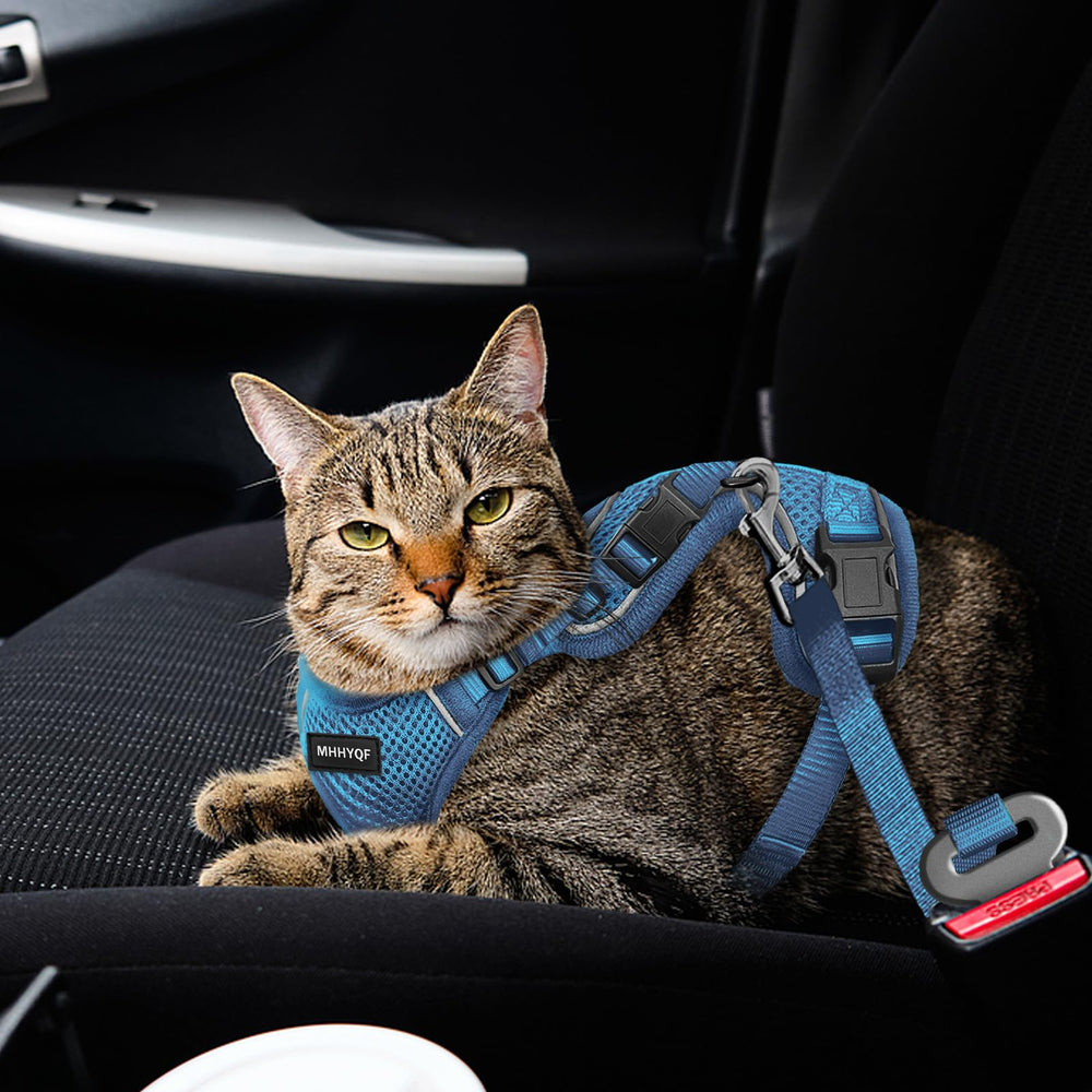 Arnés para gato MHHYQF idóneo para exterior y entrenamiento.