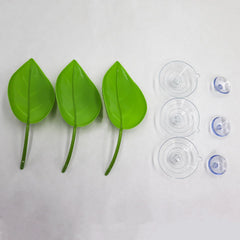MHLLGN decoración de hojas verde natural para terrario.