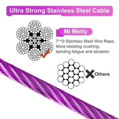 Mi Metty cable tira perro 50-pies ideal para parques y jardines amplios.