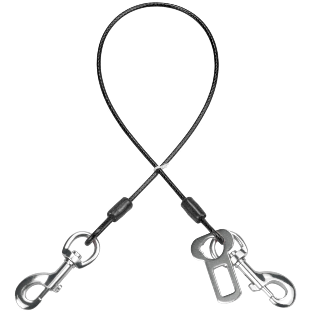 Mi Metty cinturón de seguridad para perros en coche, cuerda recubierta y duradera