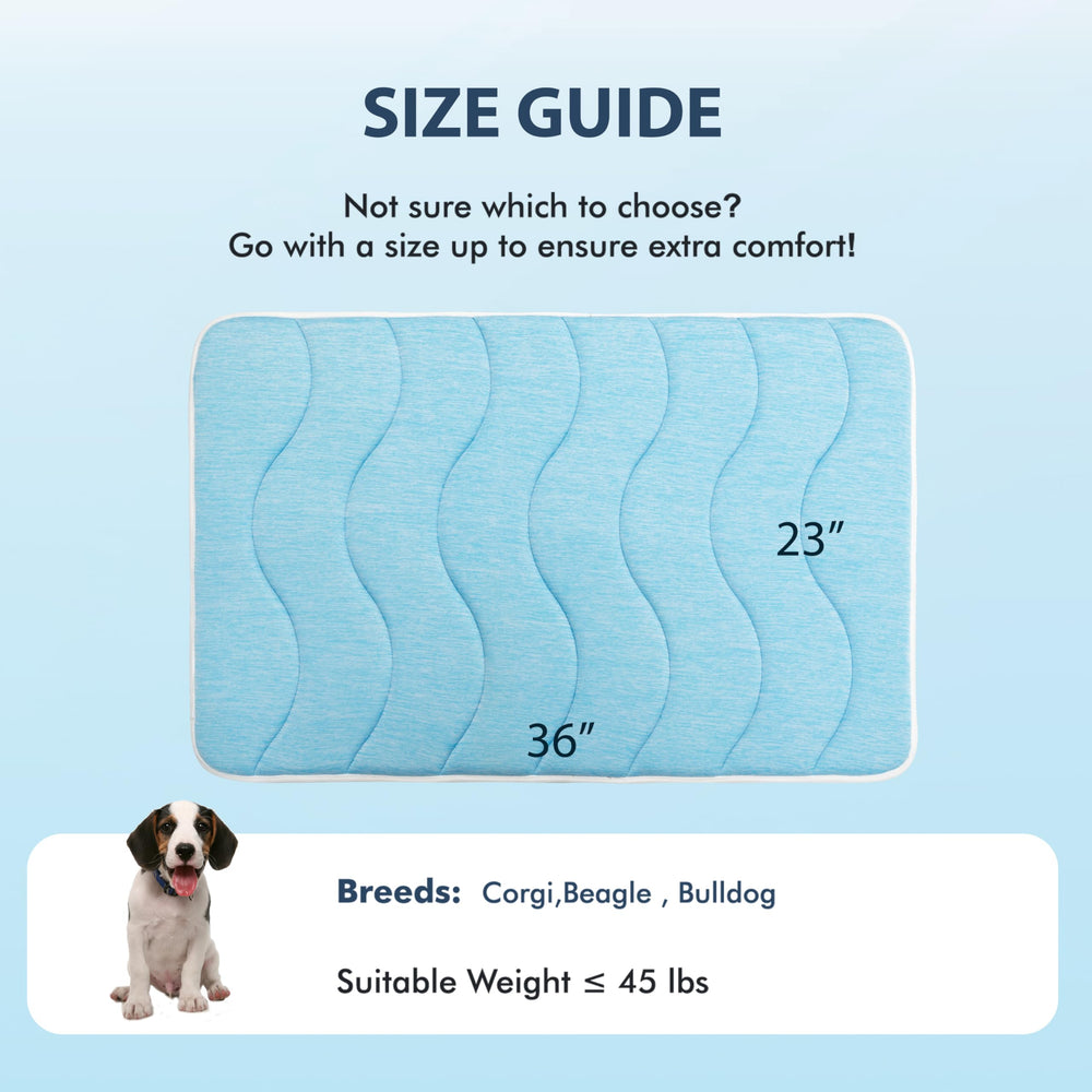 MICROCOSMOS cama para perros azul cielo, evita deslizamientos en suelos activos