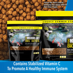 Microbe-Lift Big Bites pellets para koi, colores más vibrantes gracias a enriquecedores