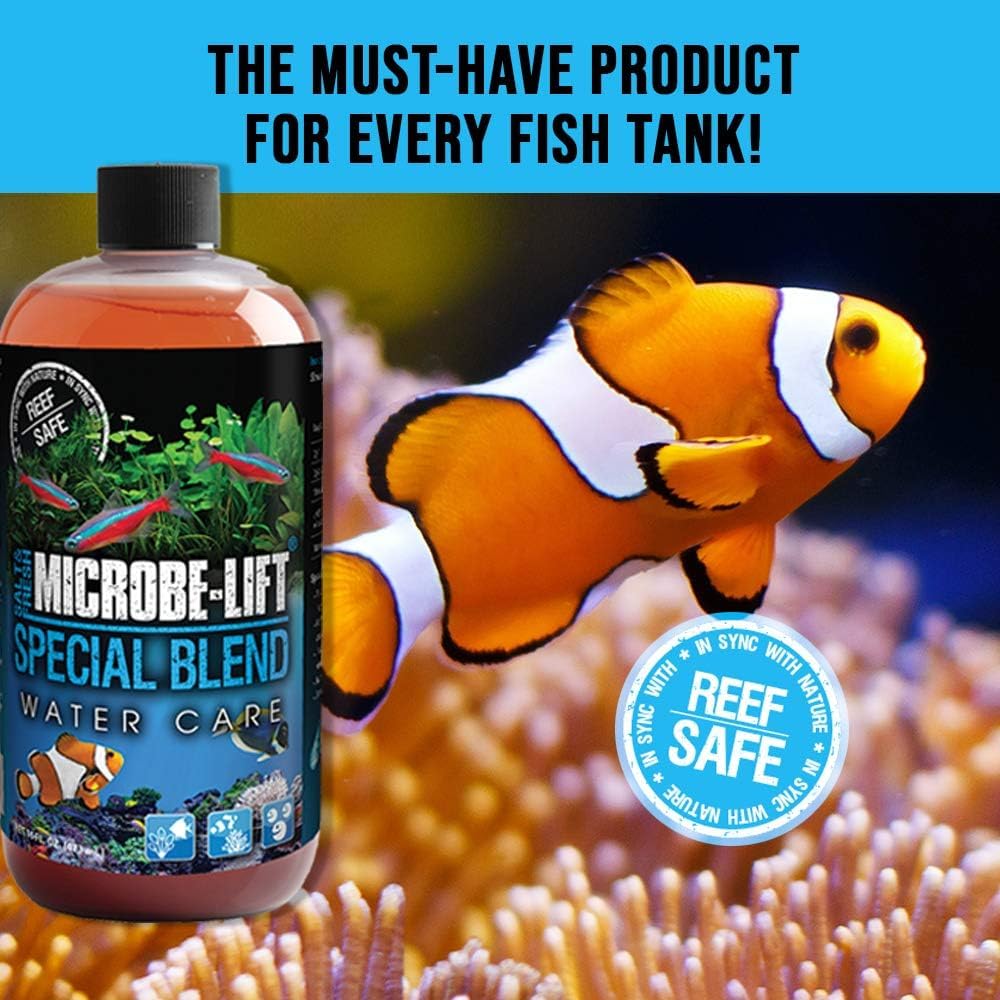 MICROBE-LIFT Special Blend: agua del acuario más clara gracias al tratamiento.