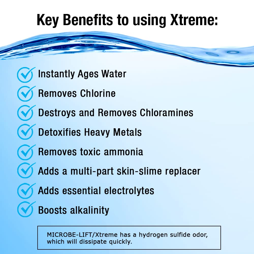 MICROBE-LIFT Xtreme agua-clara-en-acuario: agua más limpia para peces y plantas.