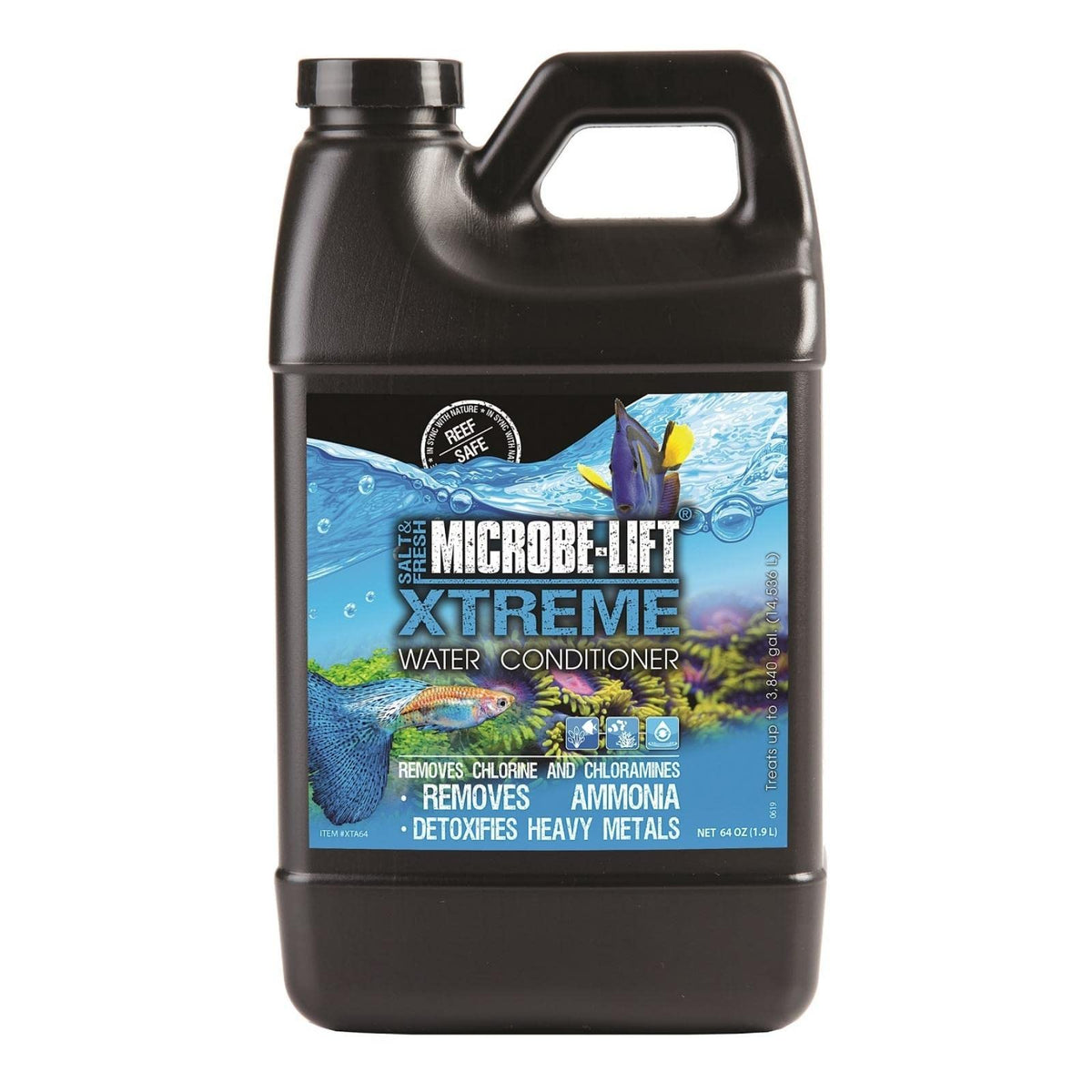 MICROBE-LIFT Xtreme condicionador-agua botella vertiendo: facilita la preparación de agua para acuario.