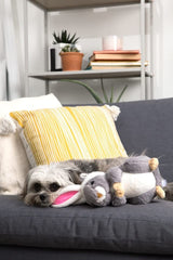 Juguete Midlee ardilla-conejo para perros grandes, ideal para perseguir aventuras.