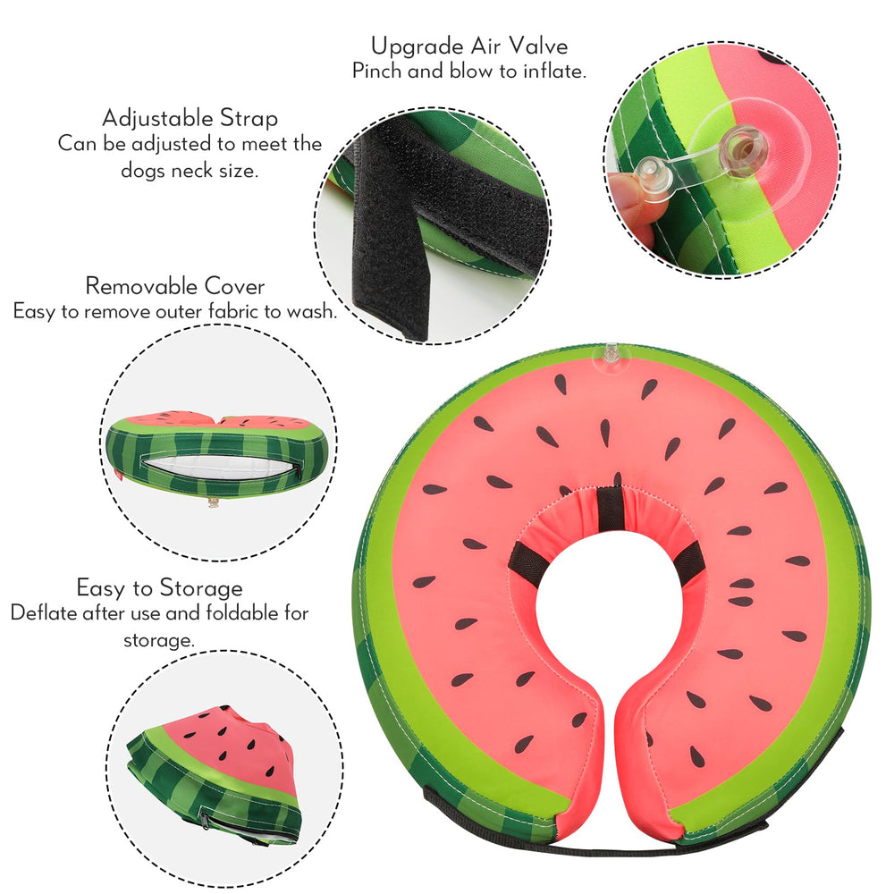 midog collar inflable donut sin obstruir la visión para comer y jugar