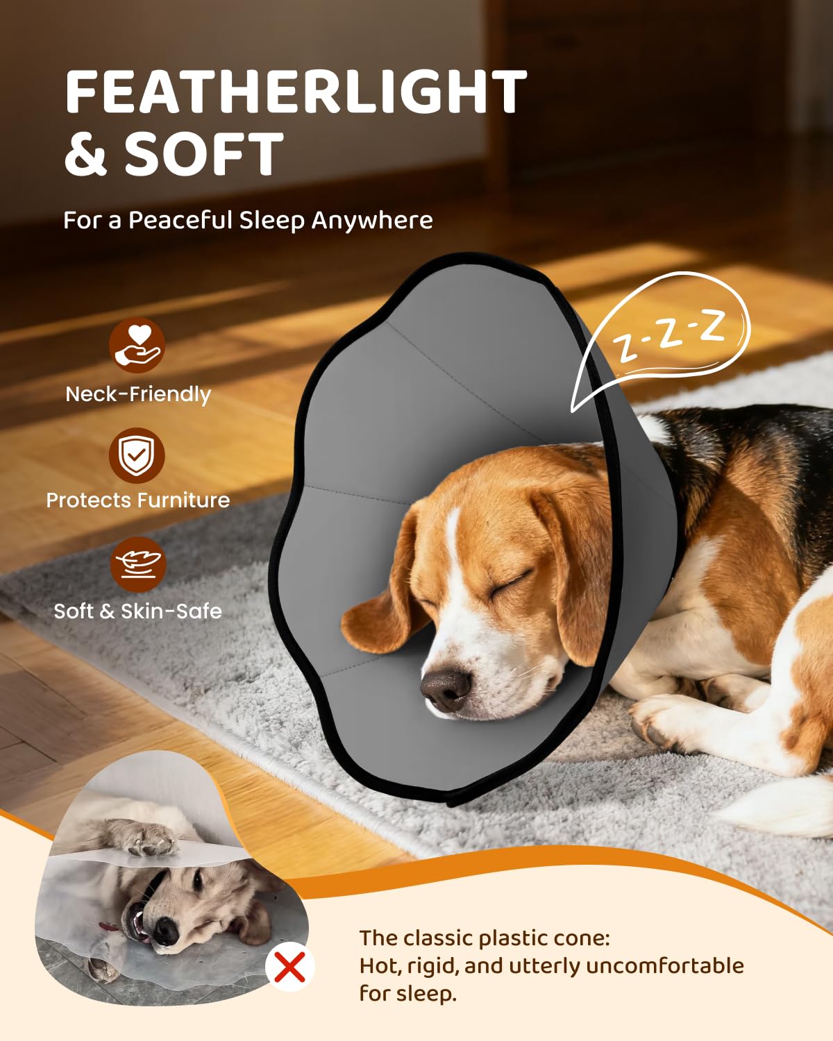 Cono MIDOG con tejido ultra suave para una curación cómoda.