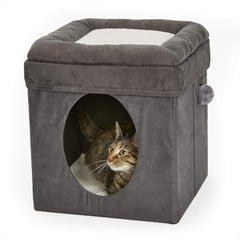 MidWest Cat Cube: cama acolchada superior para descanso elevado