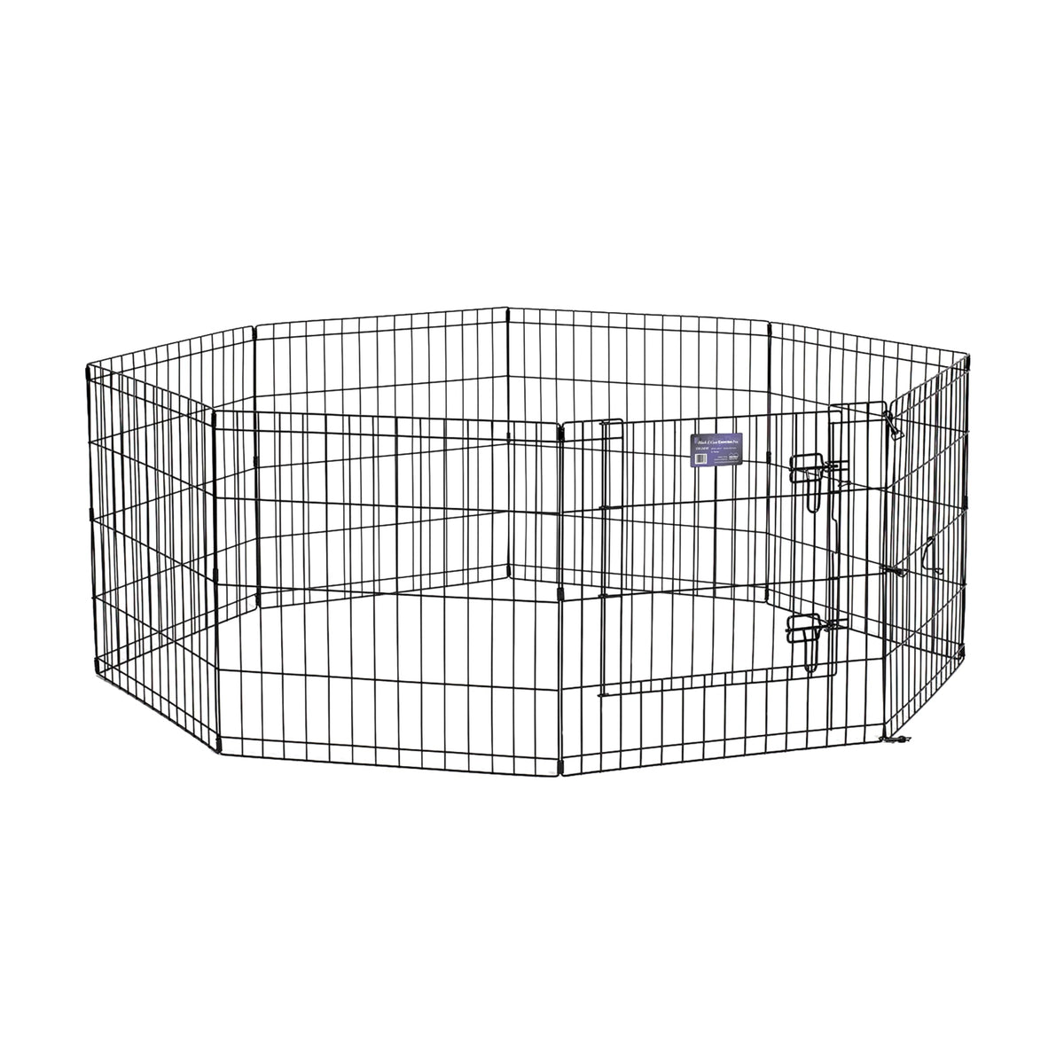 MidWest Homes for Pets corral de ejercicio de 24 pulgadas con paneles conectados para juego seguro