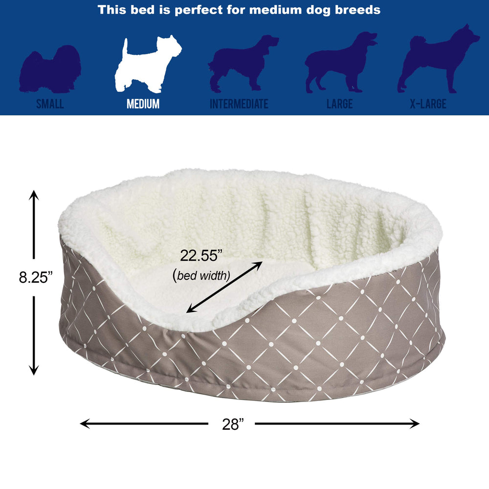 Cama MidWest Homes for Pets Cu29MRD Couture con base ortopédica amortigua articulaciones
