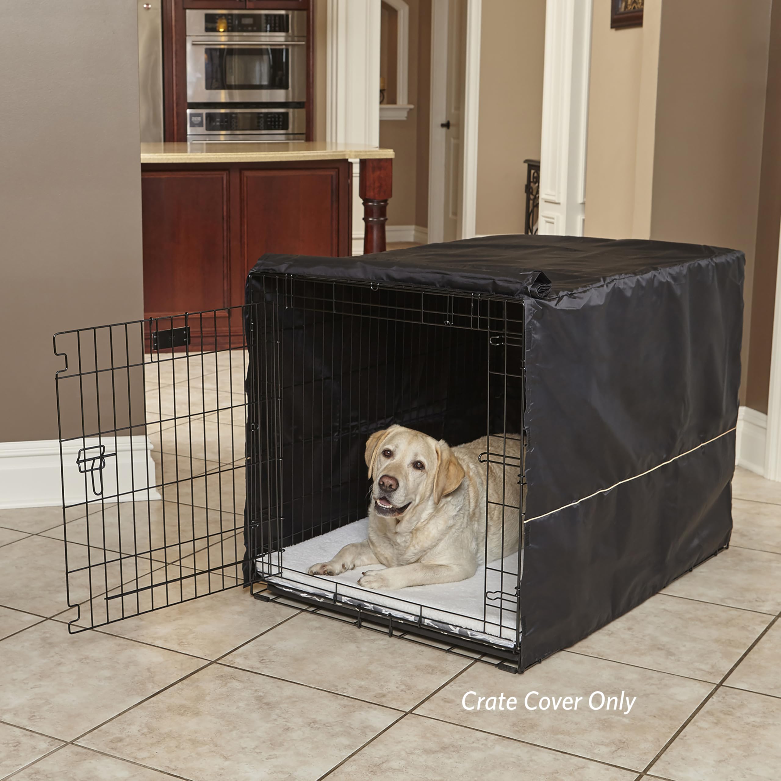 MidWest Homes for Pets cobertor de jaula crea un ambiente tipo nido que puede ayudar a reducir ladridos