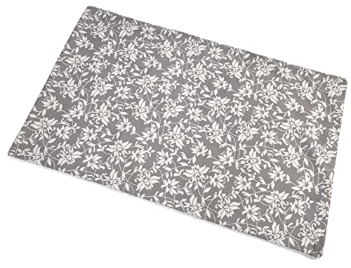 MidWest Quiet Time funda para panjaula gris floral con superficie antideslizante.