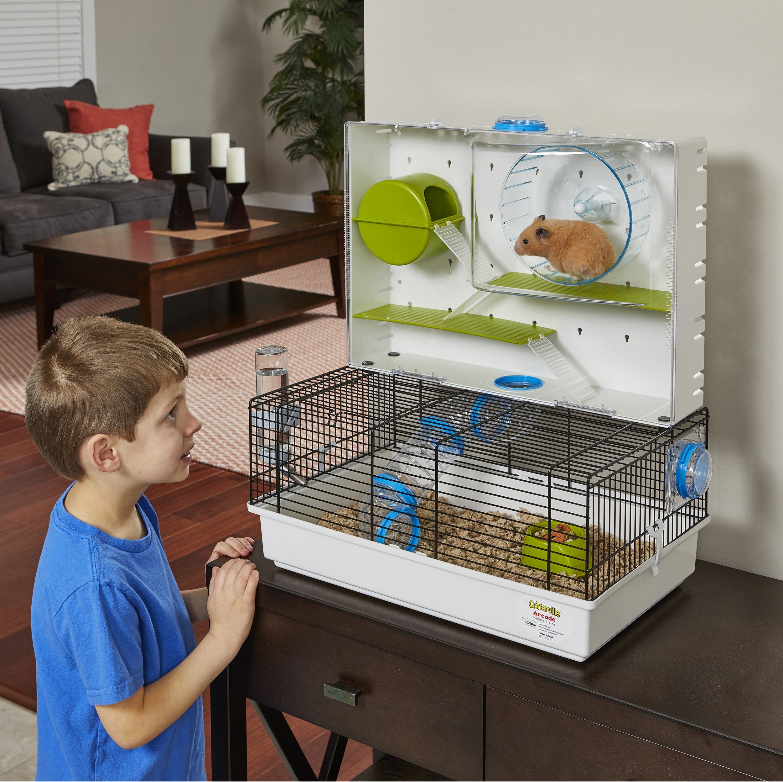MidWest Homes for Pets Arcade Hamster Home, montaje sin herramientas y fácil ensamblaje
