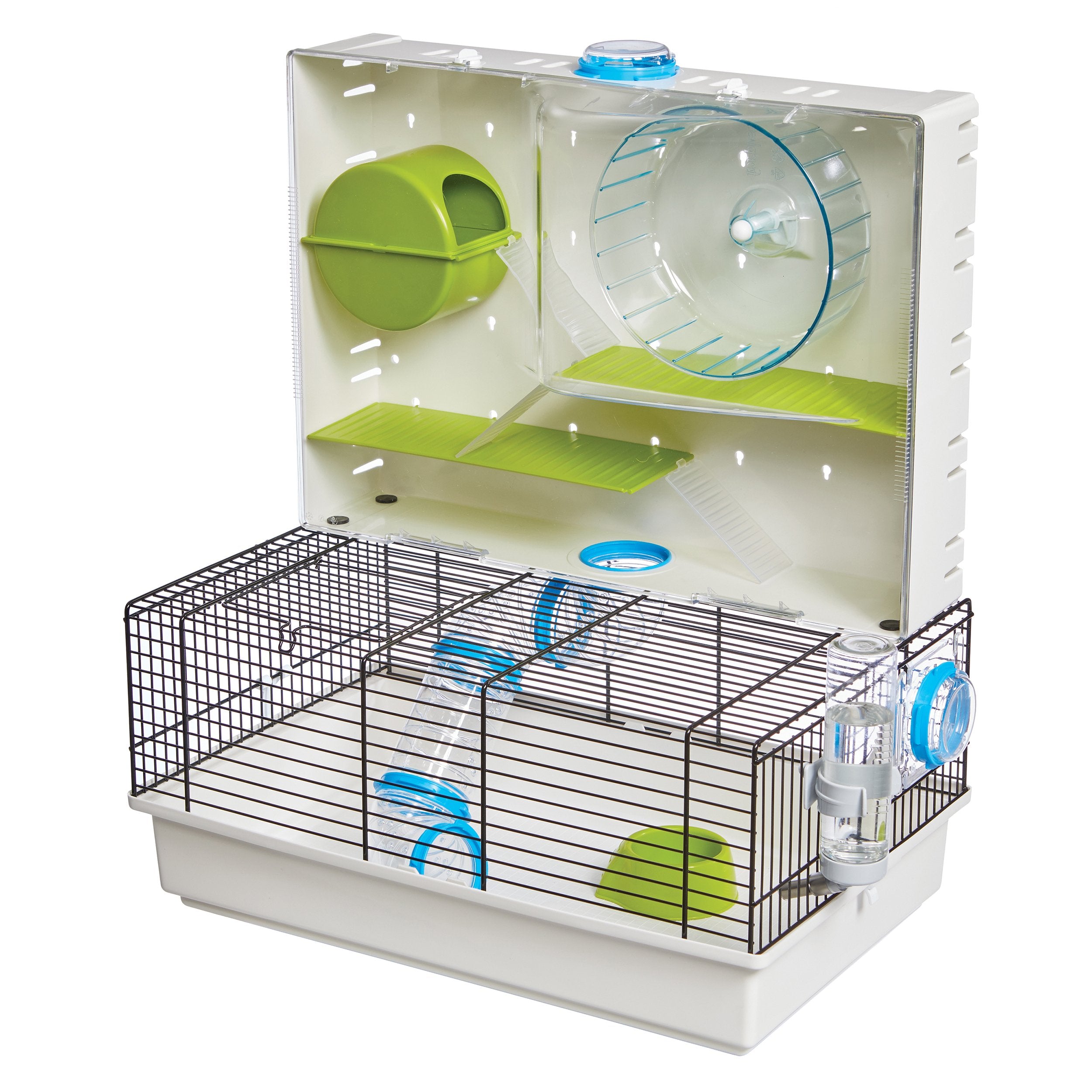 MidWest Homes for Pets Arcade Hamster Home, vista frontal, ideal para observación y juego