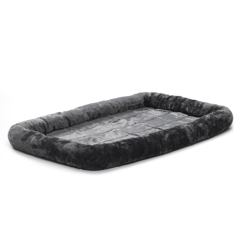 MidWest QuietTime cama para perros con bolsters gris para descanso cómodo
