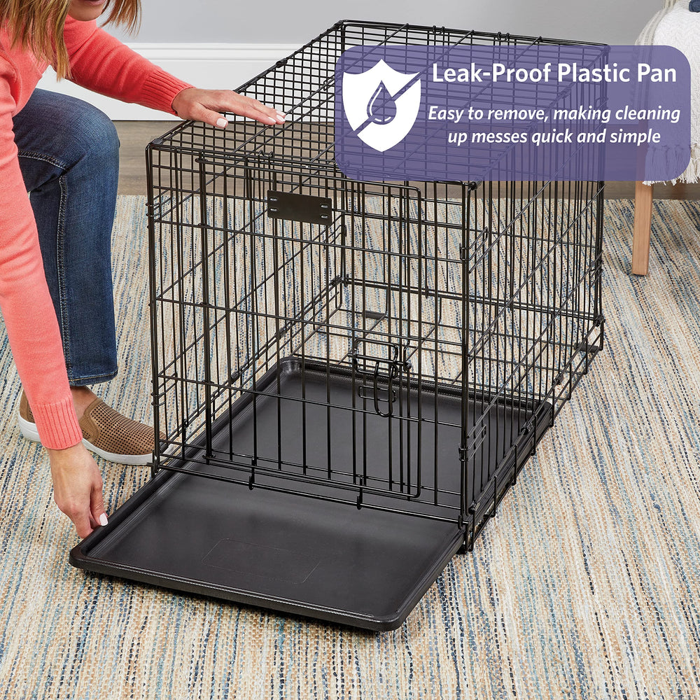 MidWest iCrate de 24 pulgadas patas de goma protegen el suelo.