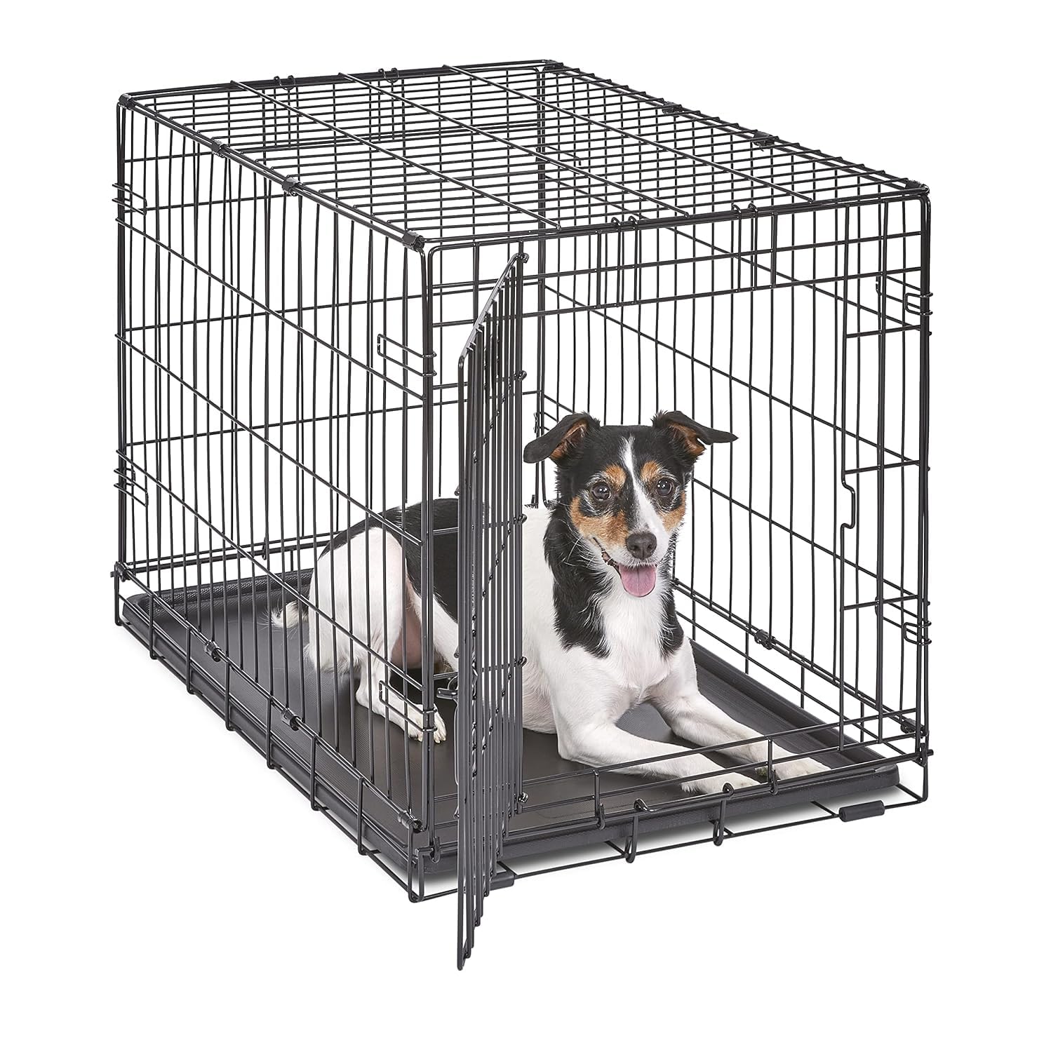 MidWest iCrate 30 pulgadas con entrada amplia para entrenamiento de perros medianos
