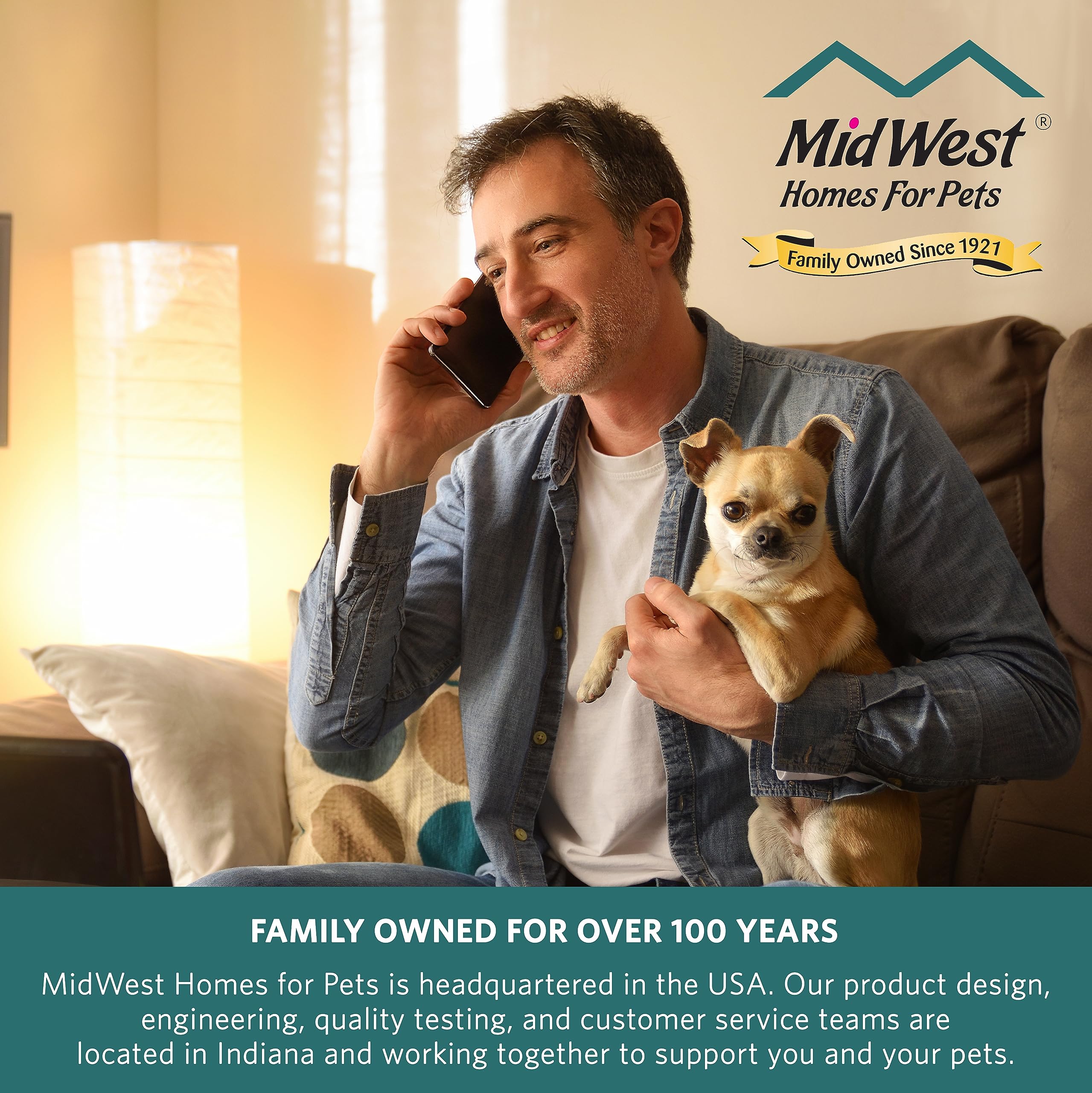 MidWest QuietTime XXS: uso-en-casa-y-viaje, cama versátil para hogar o transporte.