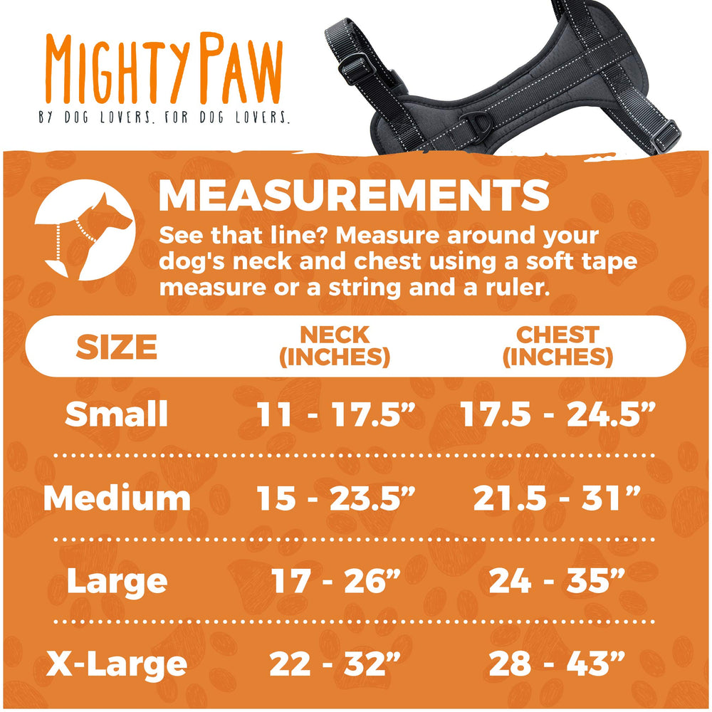 Ajustes modulares en cuello y pecho para un ajuste cómodo con Mighty Paw.