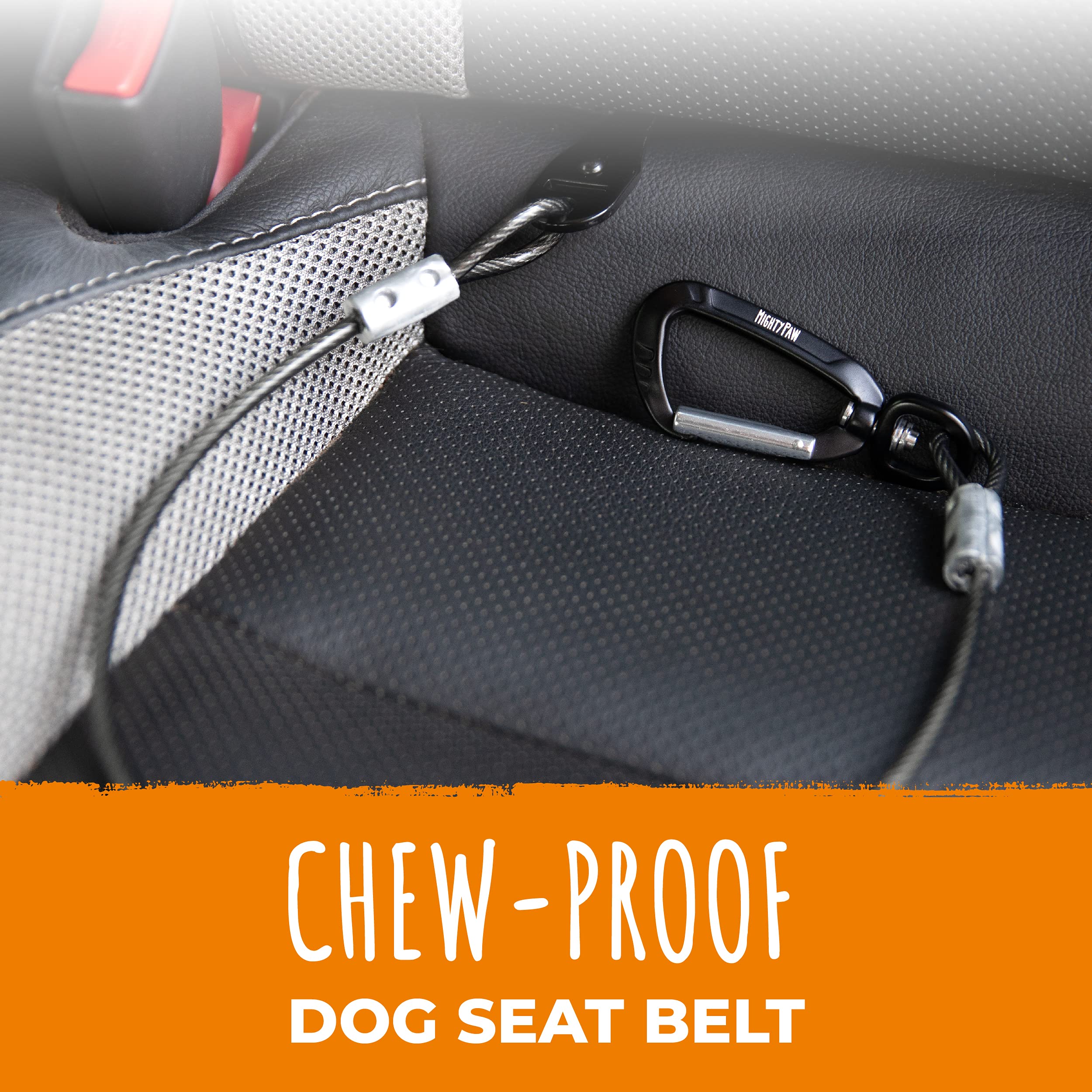Cinturon Mighty Paw para perro con anclas para coche y seguridad