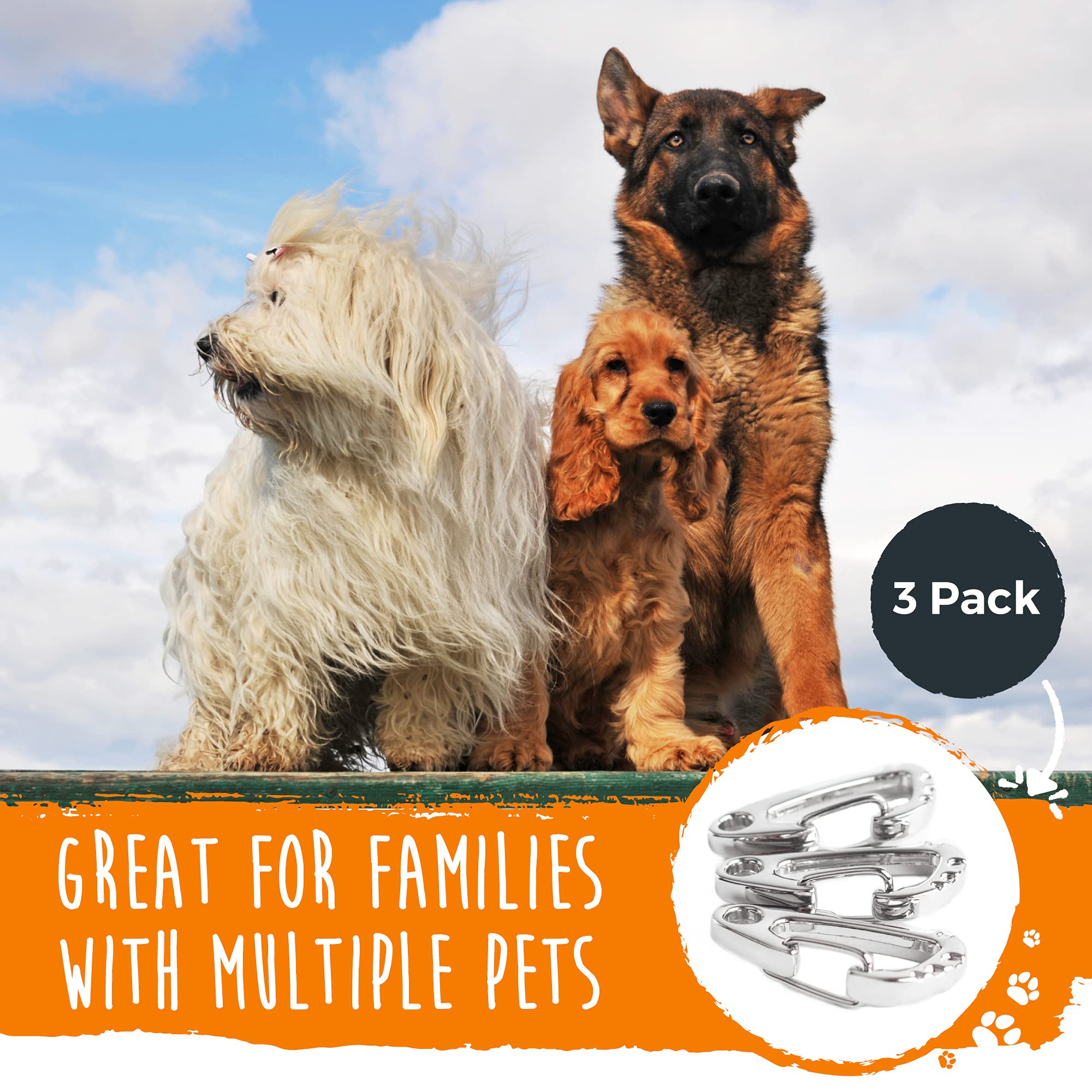 Mighty Paw clip para etiquetas, seguro y fácil de limpiar.