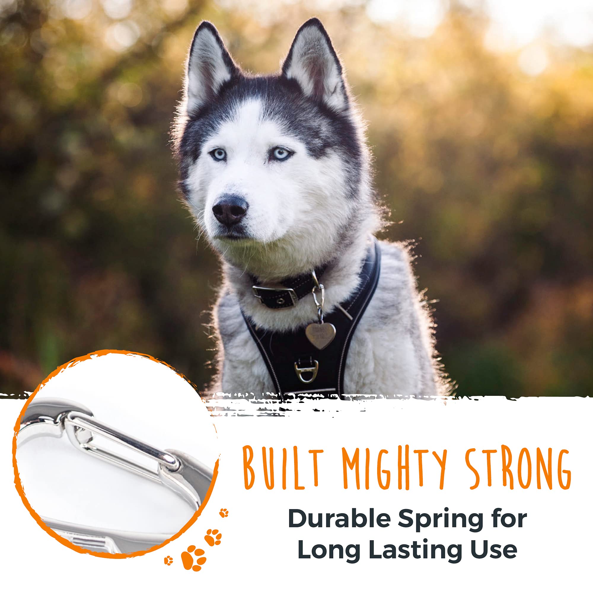 Mighty Paw clip resistente a la intemperie, fácil de limpiar.