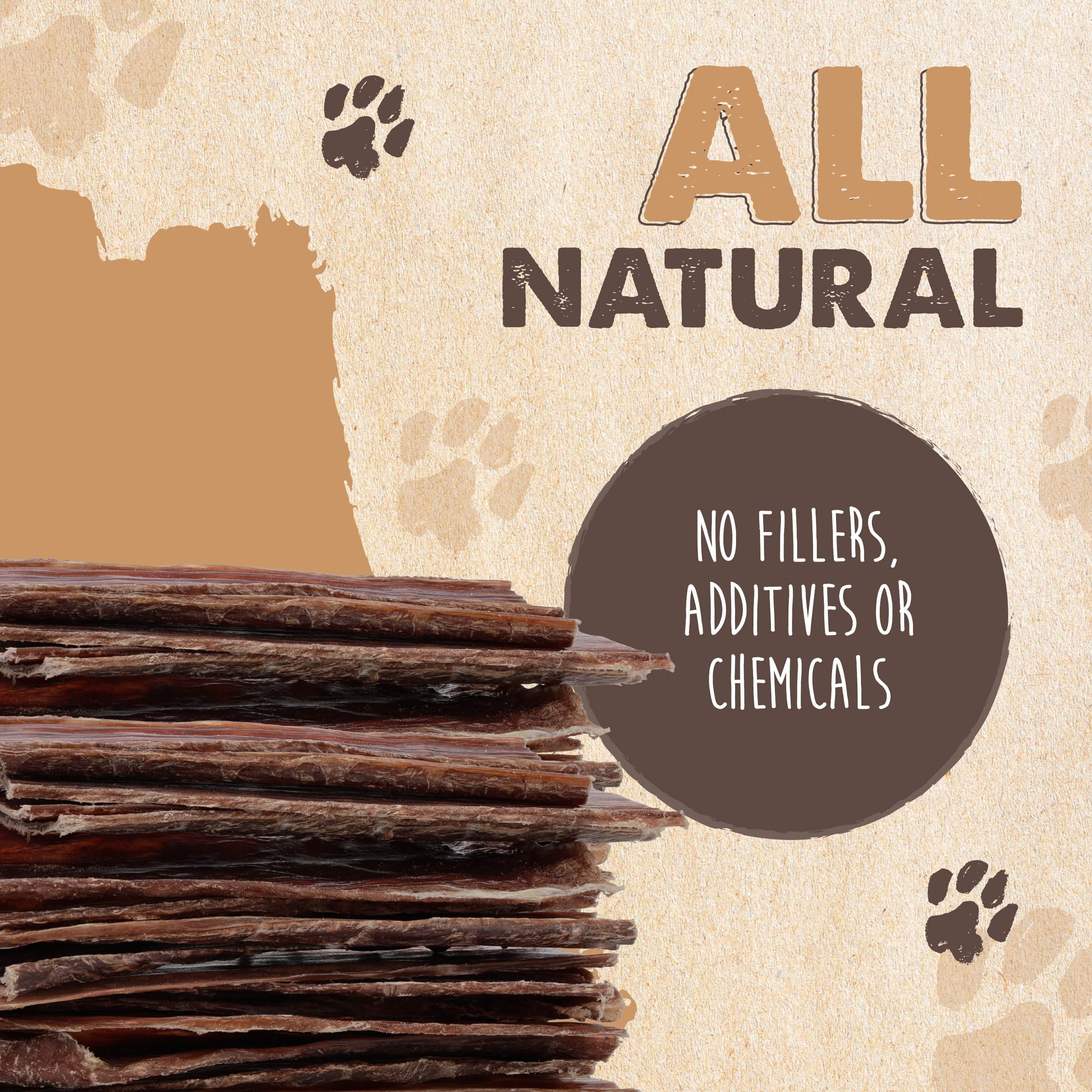Mighty Paw jerky de esófago de res para perros de todas las edades, snack natural.