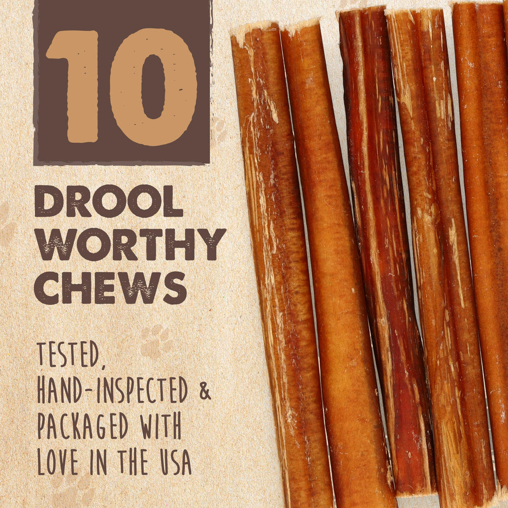 Mighty Paw Naturals Bully Stick mejora la salud dental potencial y aliento.