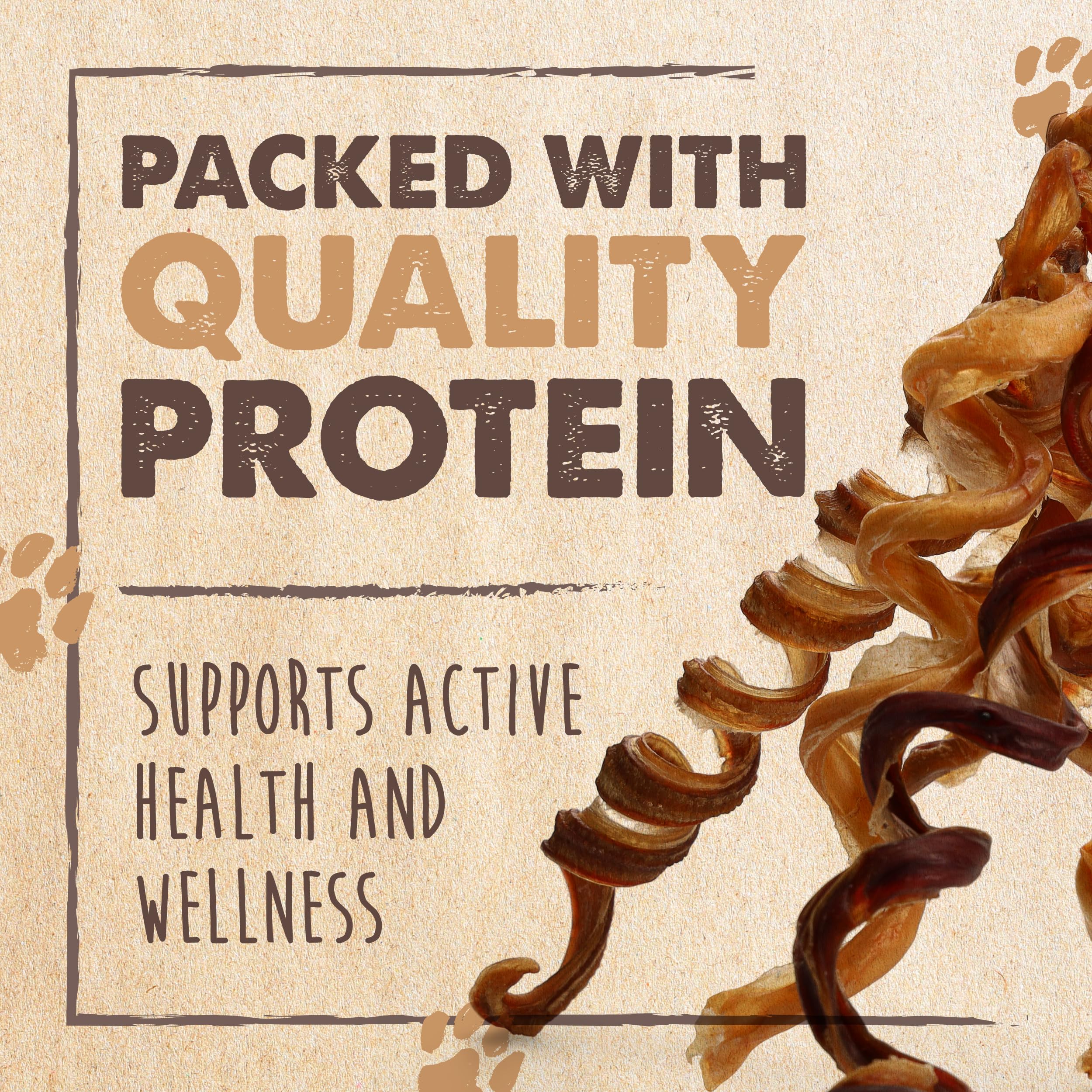 Mighty Paw Naturals Curly Bully Sticks, apto para perros de diferentes tamaños.